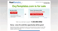 Desktop Screenshot of oxytemplates.com