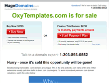 Tablet Screenshot of oxytemplates.com